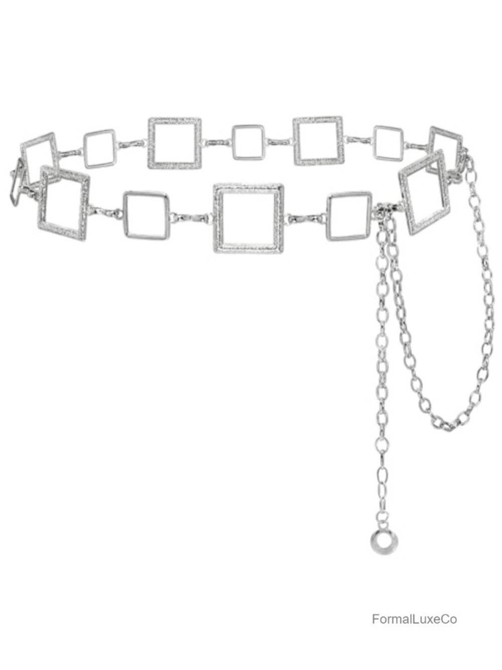 Women's Waist Chain Metal Belly Belt Adjustable Belt for Dresses